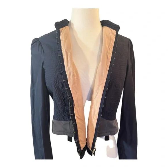 BCBGMaxAzria Cropped Corset Style Jacket - Picture 5 of 15